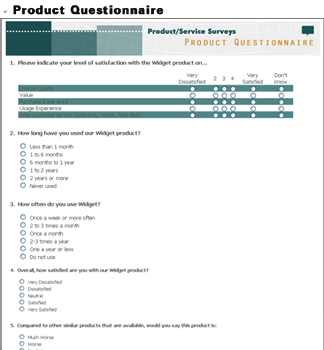 questionnaires